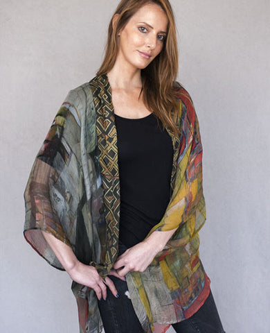 African Abstract Kimono